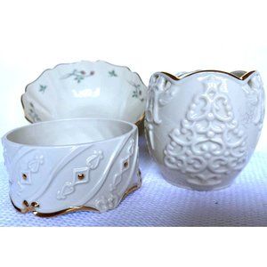 Lenox Vintage  Dish Candle holder Light Vase Accents 4 pc